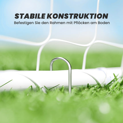 Soccer Goal for Training & Games, UV-Resistant, Anchors Included