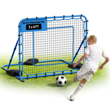 Soccer Rebounder Net, Adjustable Angle, 57.9 x 46.1 in