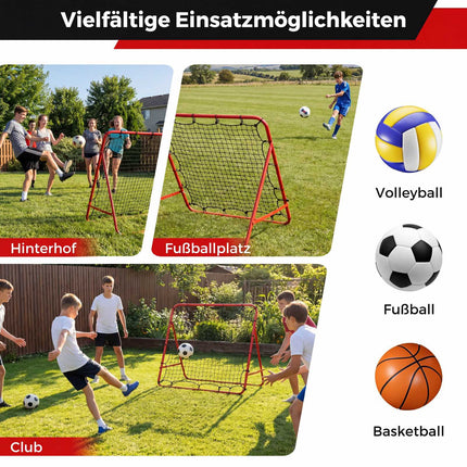 Soccer Rebounder Net with 5 Adjustable Angles, 100x100 cm