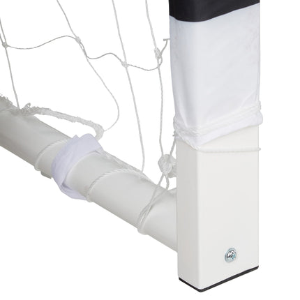 Soccer goal in white metal XXL