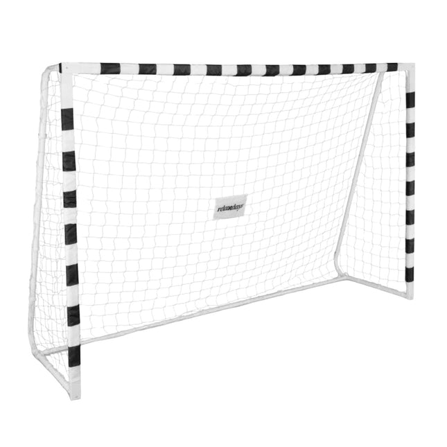 Soccer goal in white metal XXL