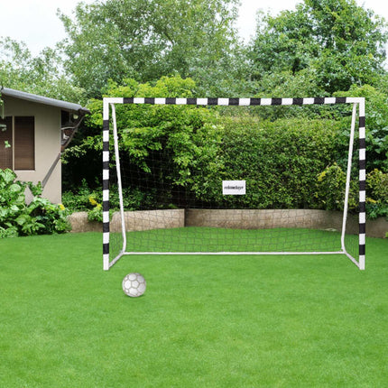 Soccer goal in white metal XXL