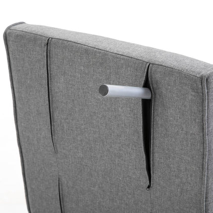 Gray 3-in-1 sofa bed, guest bed & chaise longue 65x69x80 cm