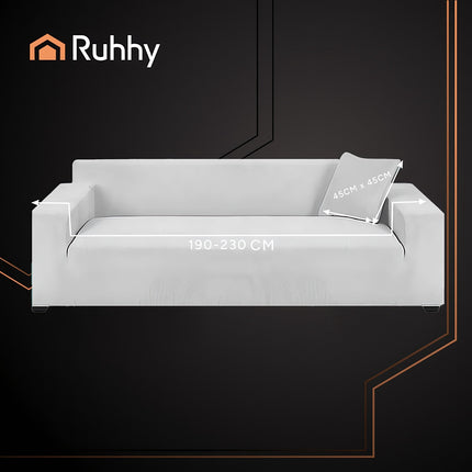 Sofa Cover, Light Gray, 190-230cm Stretch Fit
