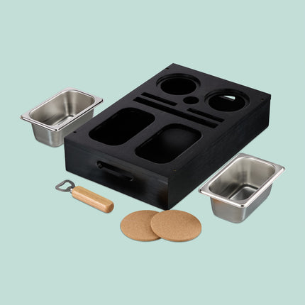 Sofa Snack Tray with Coasters and Drink Holders