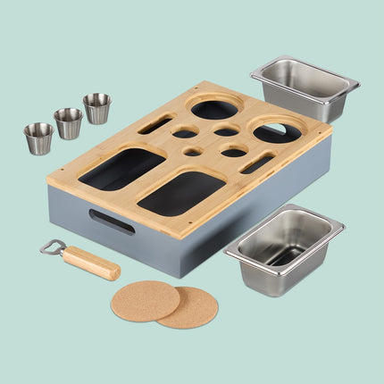 Sofa Snack Tray with Drink Holders & Phone Stand