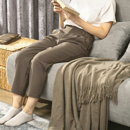 Gray velvet sofa bed with adjustable backrest, 141cm