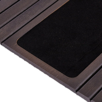 Sofa tray in dark brown bamboo