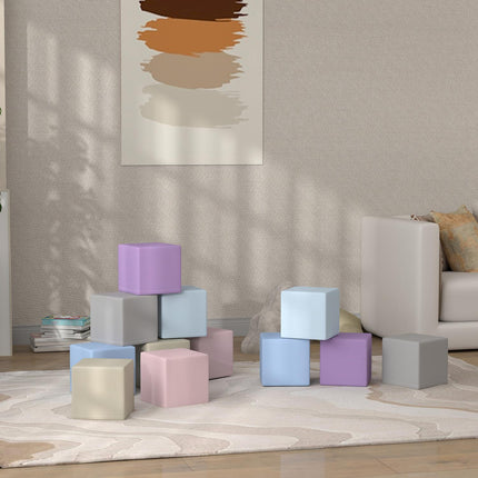Soft foam building blocks - 12 giant pieces for toddlers