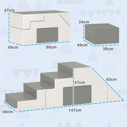Building blocks in giant foam, artificial leather, 1-3 years
