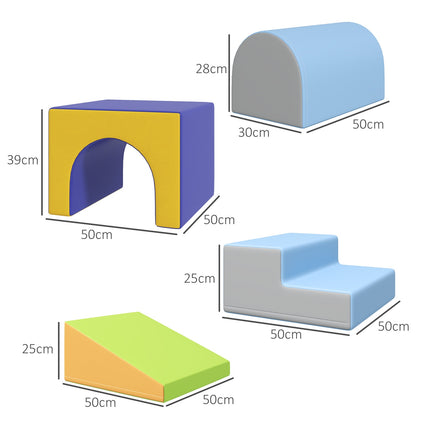 Soft foam building blocks for toddlers, set of 4