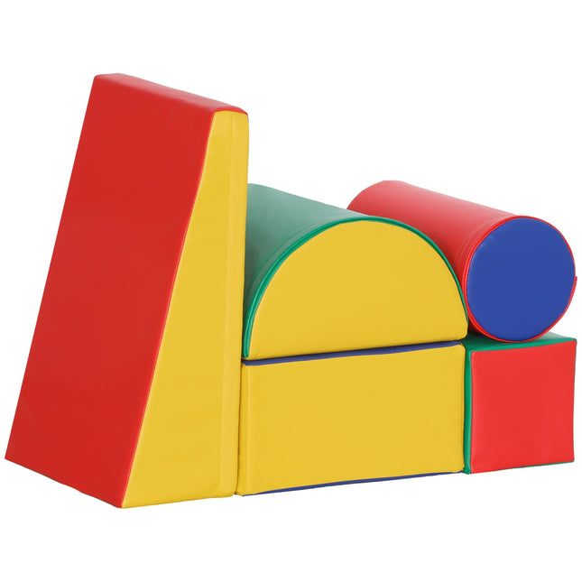 Building blocks in foam for children, soft and safe, artificial leather