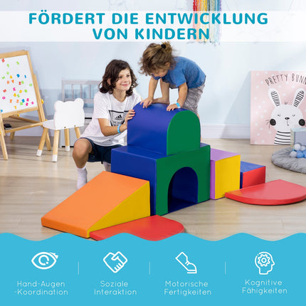 Building blocks in foam, EPE in artificial leather, 1-3 years