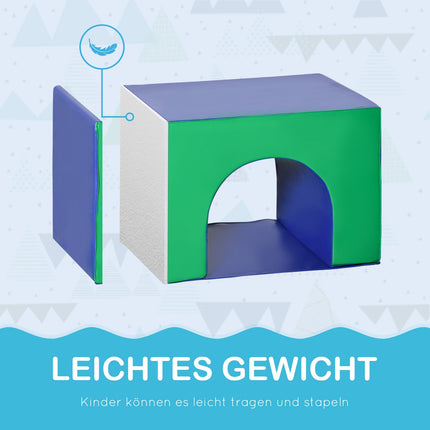 Building blocks in foam, EPE in artificial leather, 1-3 years