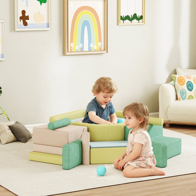 Soft Building Blocks Set with 200 Balls – Indoor Play for Kids