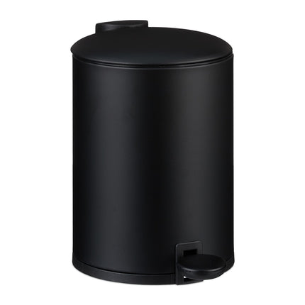 Soft-Close 3L Bathroom Bin – Foot Pedal, Removable Liner