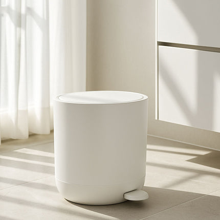 Soft-Close Bathroom Pedal Bin, 7L Capacity