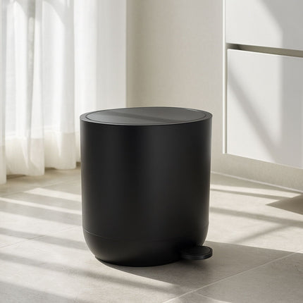 Soft-Close Bathroom Pedal Bin, 7L, Plastic