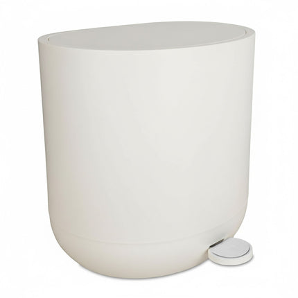 Soft-Close Bathroom Pedal Bin, 7L, Plastic
