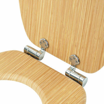 Soft-Close MDF Toilet Seat, Adjustable Hinges