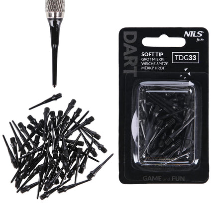 Soft Dart Tip, 33 Pack, Nils Fun
