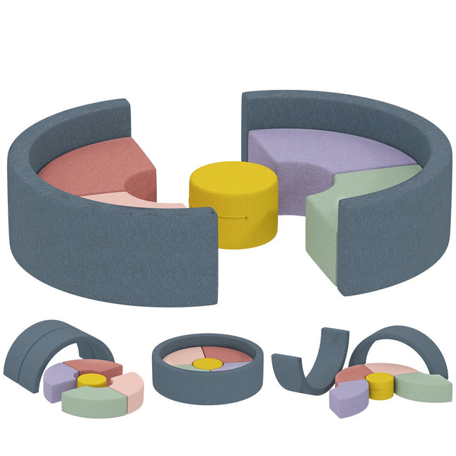 Soft Foam Block Set for Toddlers, Washable Cord Cover