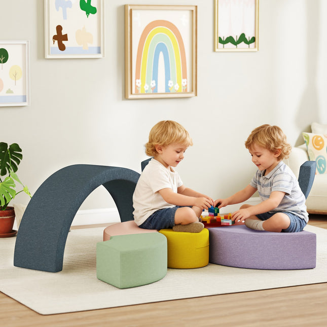 Soft Foam Block Set for Toddlers, Washable Cord Cover