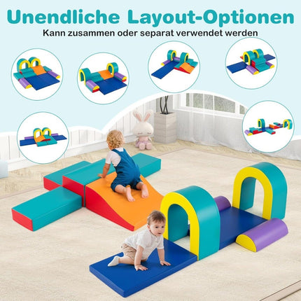 Soft Foam Climbing Blocks Set – 10 Pieces, Green