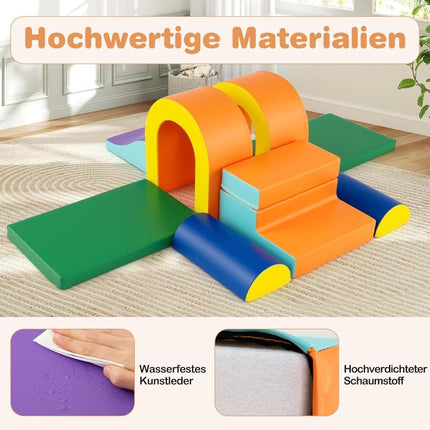 Soft Foam Climbing Blocks for Toddlers – 10 Piece Set