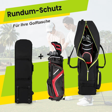 Soft Golf Travel Bag with Wheels, Waterproof, Padded Protection