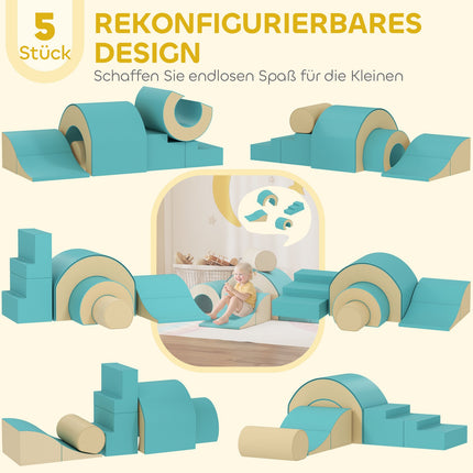 Soft Play Block Set for Babies & Toddlers, 5 Pieces