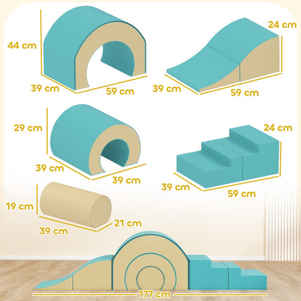 Soft Play Block Set for Babies & Toddlers, 5 Pieces