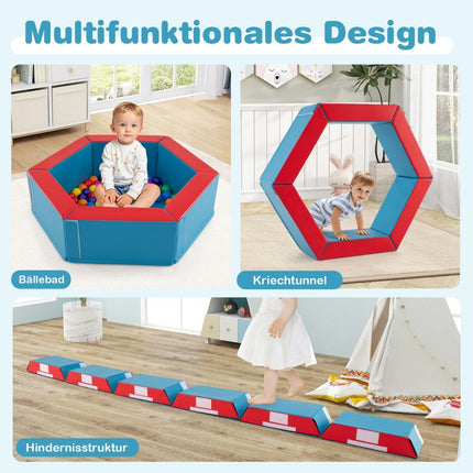 Soft Play Set with Ball Pit & 100 Balls – Foam Blocks