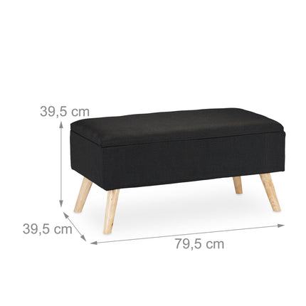 Soft bench with storage