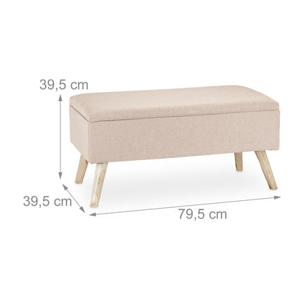 Soft bench with storage