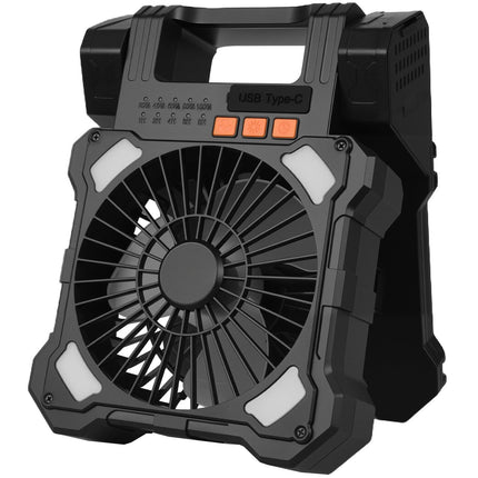 Solar Camping Fan 20000mAh, LED Lantern, 8-Inch