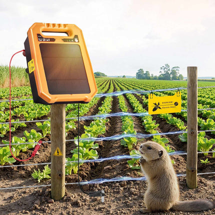 Solar Fence Charger 0.3J 8kV, 3 km Range, IP65