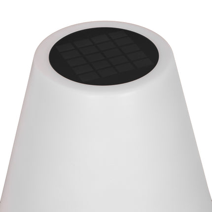 Solar outdoor floor lamp, USB rechargeable, dimmable LED