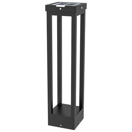 Solar Powered LED Path Light, IP44 Waterproof, Black
