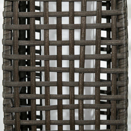 Solar Garden Lantern, LED, Rattan Design, Auto On/Off