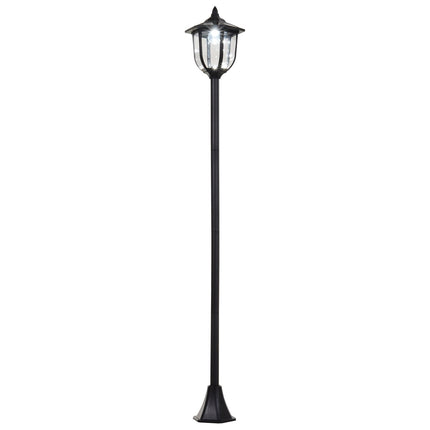 LED Solar Garden Lantern - 30/60 Lumen, Plastic, Black