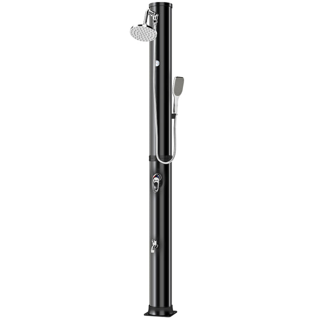 Solar Garden Shower 40L with Handheld and Overhead Sprays