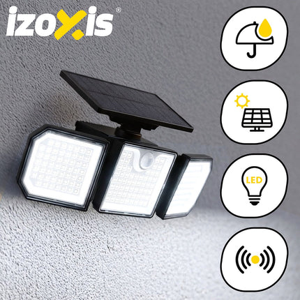 Solar Lamp 167 LED, 500lm, Motion Sensor, Remote