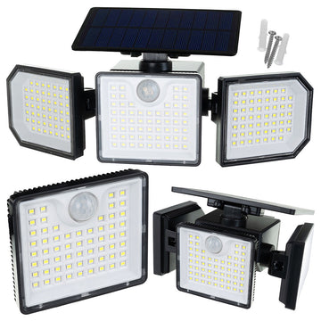 Solar Lamp 167 LED, 500lm, Motion Sensor, Remote