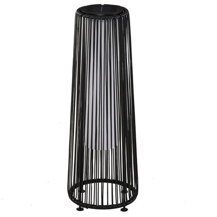 Waterproof Solar Garden Light with Sensor, Black, 21.5x61 Cm