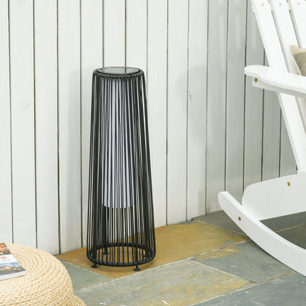 Waterproof Solar Garden Light with Sensor, Black, 21.5x61 Cm