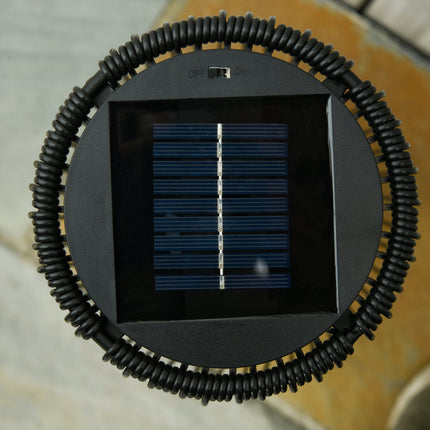 Waterproof Solar Garden Light with Sensor, Black, 21.5x61 Cm