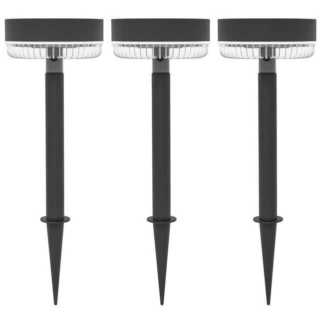 Pack of 3 Solar Garden Lights, Warm White, IP65 Waterproof