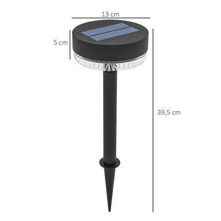 Pack of 3 Solar Garden Lights, Warm White, IP65 Waterproof