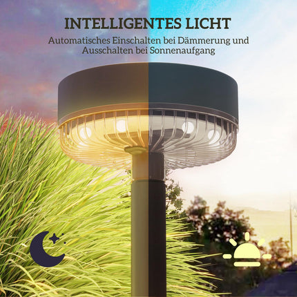 Pack of 3 Solar Garden Lights, Warm White, IP65 Waterproof